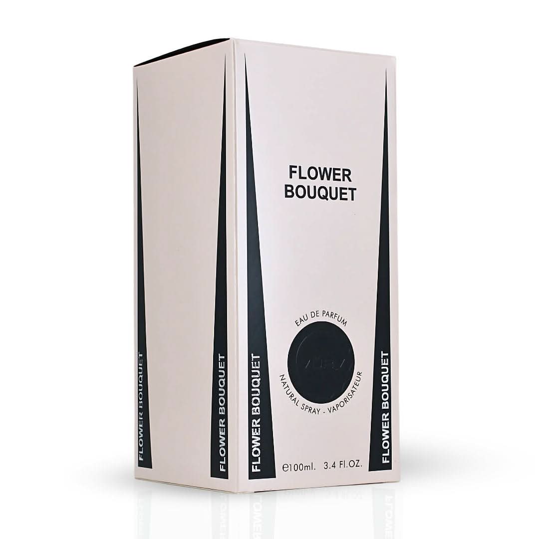 Vurv Flower Bouquet Eau de Parfum spray 100ml bottle with packaging, floral scent and elegant design.