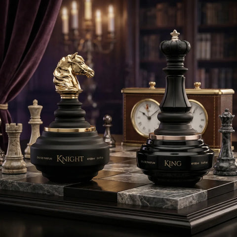 Checkmate Black Knight & King Check Mate Eau de Parfum Spray 100ml (3.4 oz) by Armaf (Bundle)