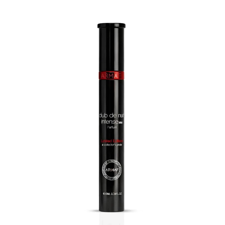 Armaf Club De Nuit Limited Edition Eau de Parfum spray 10ml, showcasing the sleek bottle design and elegant packaging.