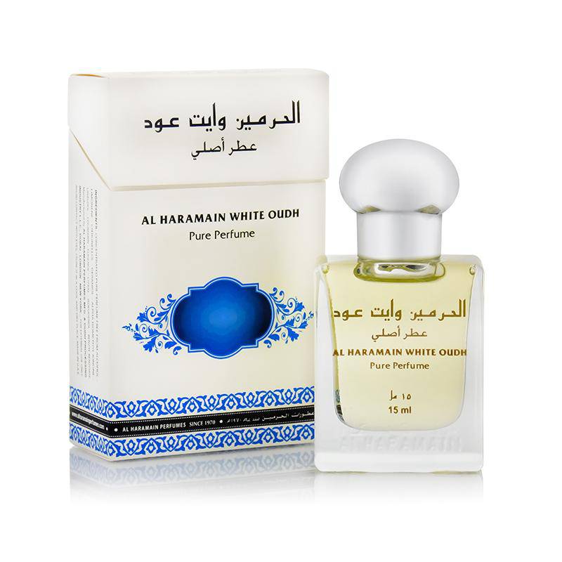 White Oudh Perfume Oil-15ml(0.5 oz) by Al Haramain - Intense oud