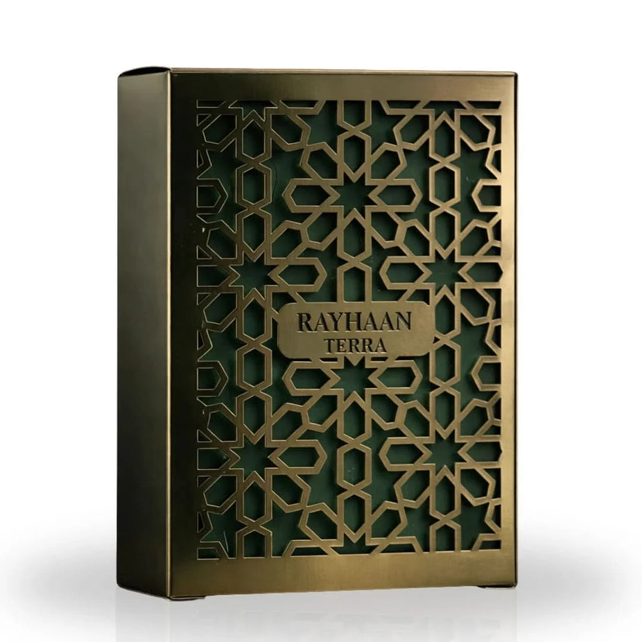 Rayhaan Jungle Vibe Eau de Parfum Spray 100ml with lush jungle-inspired fragrance in a sleek bottle.