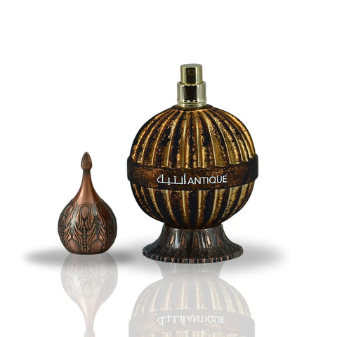 Antique Eau De Parfum 100ml (3.4 oz) Niche Emarati Perfumes By Lattafa (Velvet Pouch) - Intense Oud