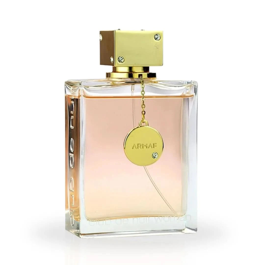 Armaf Club De Nuit Women Eau de Parfum spray 200ml, elegant perfume bottle with a sleek design, showcasing a luxurious fragrance.