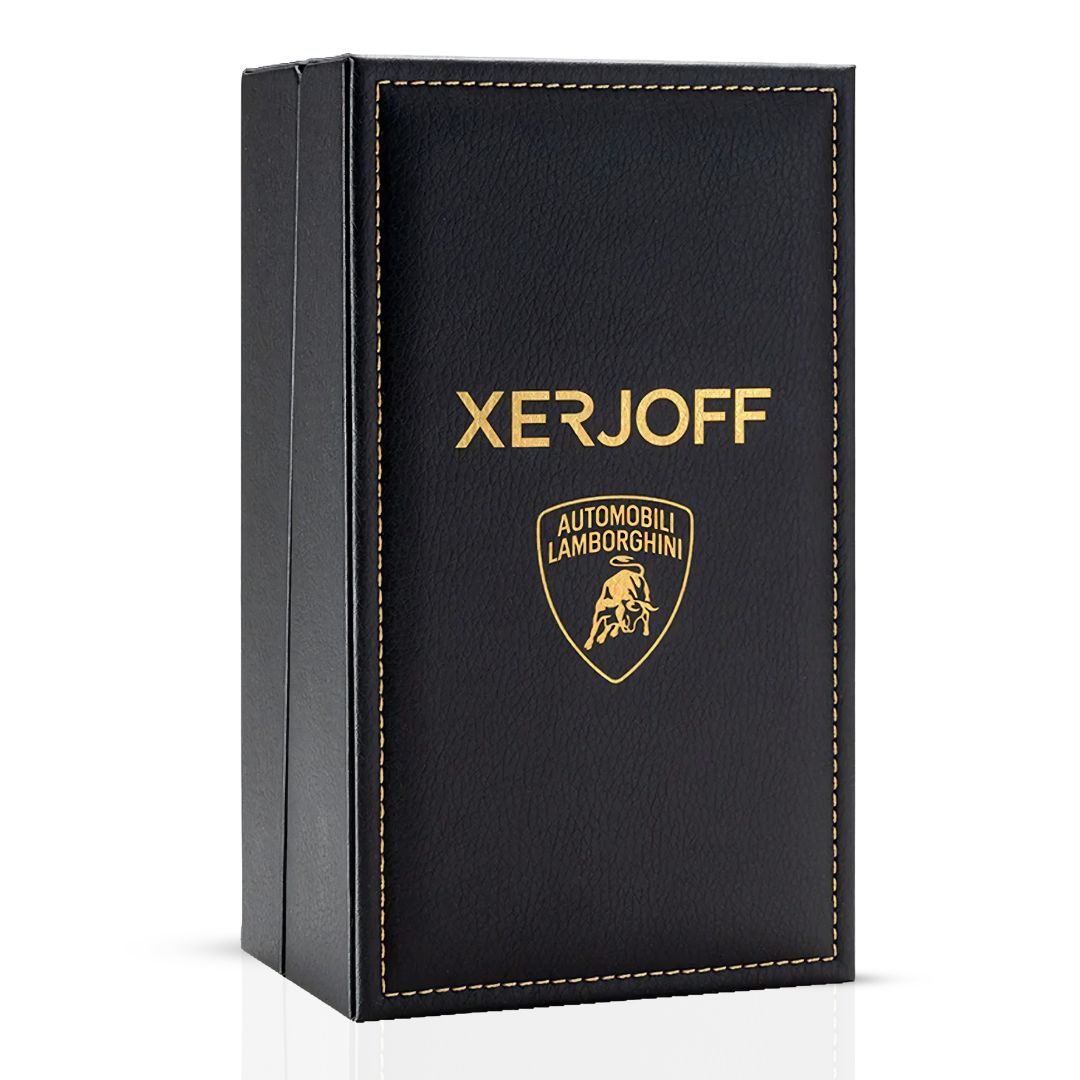Lamborghini Perseveranza Eau de Parfum spray by Xerjoff, 100ml bottle with sleek packaging, showcasing elegant design.