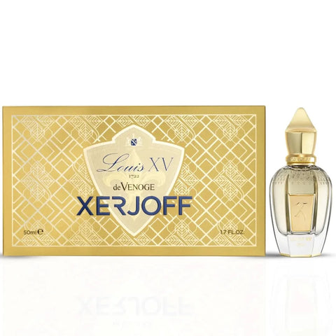 Xerjoff Louis XV 1722 De Venoge Eau de Parfum spray bottle, 50ml, featuring elegant packaging and luxurious fragrance design.