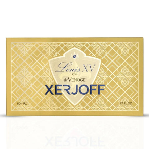 Xerjoff Louis XV 1722 De Venoge Eau de Parfum spray 50ml in elegant bottle, showcasing luxurious fragrance design.