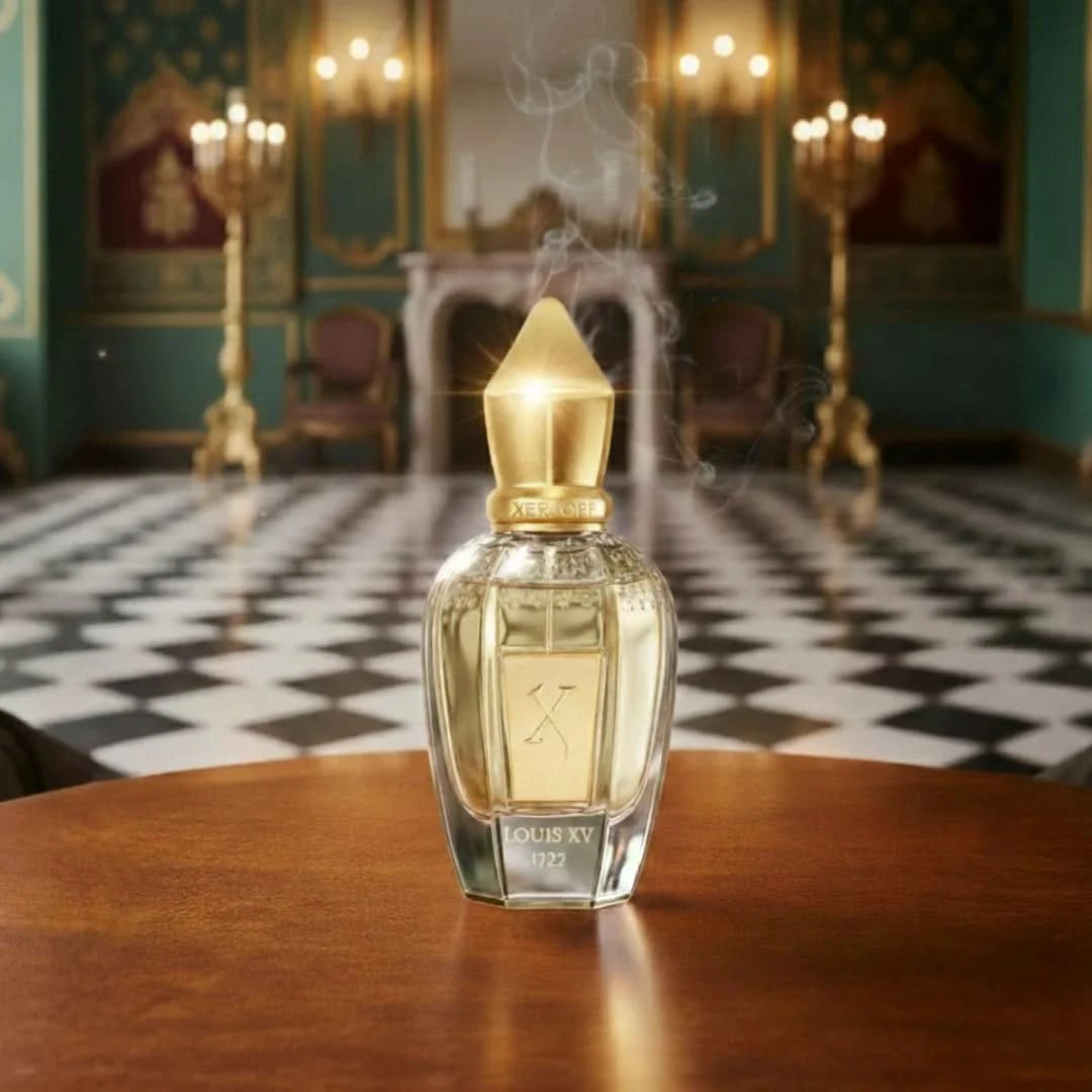 Xerjoff Louis XV 1722 De Venoge Eau de Parfum spray 50ml bottle with elegant packaging and label.