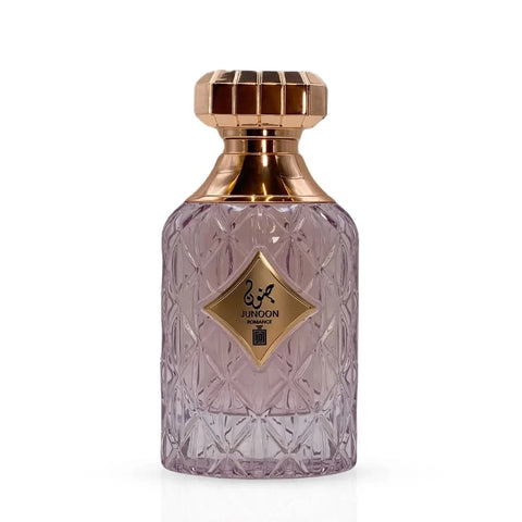 Aura Fragrances Junoon Romance Eau De Parfum spray 100ml bottle, elegant design, showcasing the fragrance container.