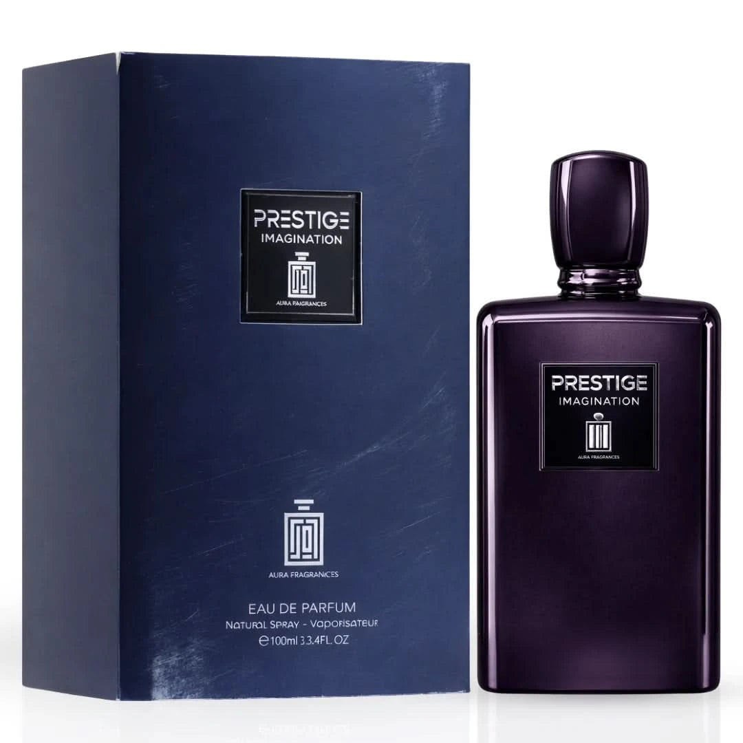Aura Fragrances Prestige Imagination Eau De Parfum spray 100ml bottle, elegant packaging and design visible in the image.