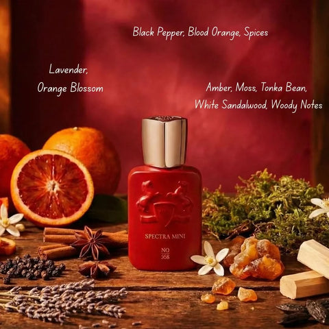 Spectra Mini No. 368 Eau De Parfum spray 25ml, elegant fragrance bottle with sleek design and clear label.