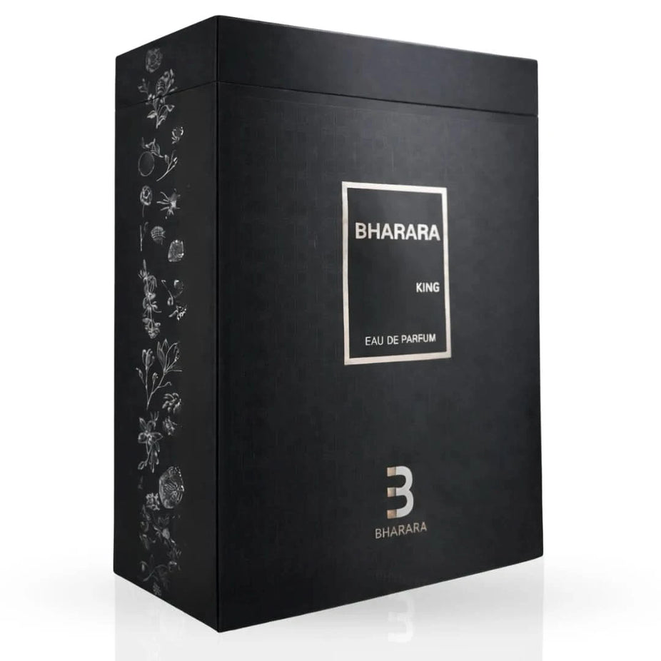 Bharara King Eau de Parfum spray 1000ml bottle with elegant packaging, showcasing the luxurious scent designed by Bharara.