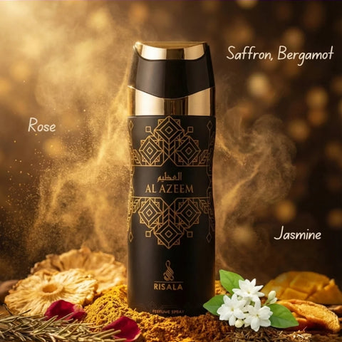 Al Azeem Perfumed Body Spray 200ml (6.8 oz) by Risala