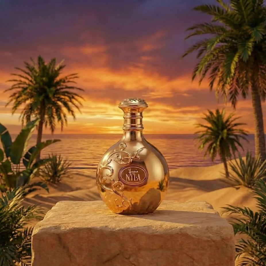 Arabiyat Prestige Nyla Eau de Parfum spray 80ml bottle, elegant design showcasing the Arabiyat brand and luxurious fragrance.