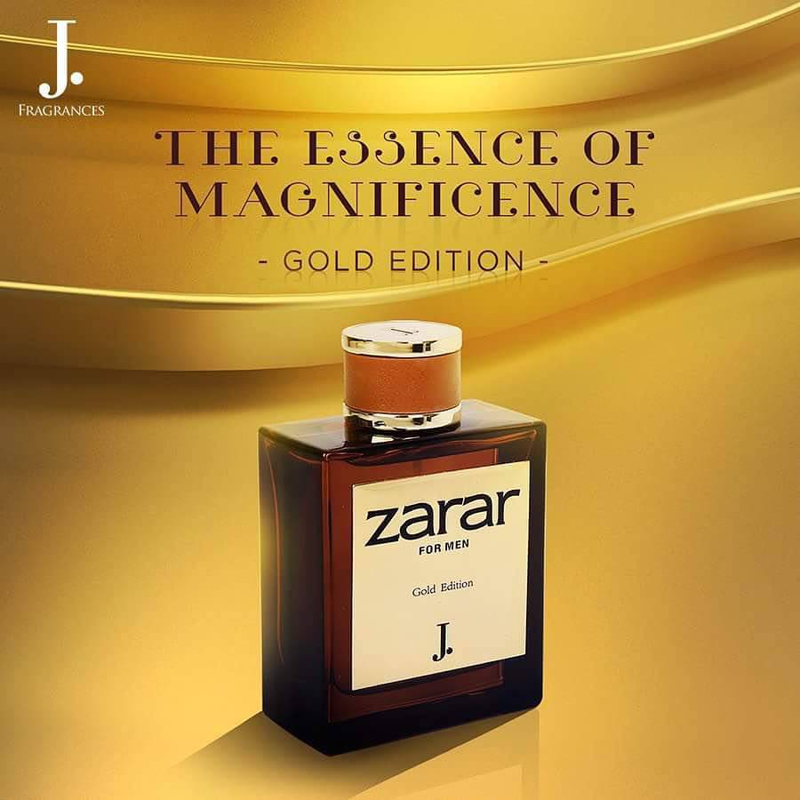 Zarar Gold for Men EDP- 100 ML oz) by Junaid Jamshed