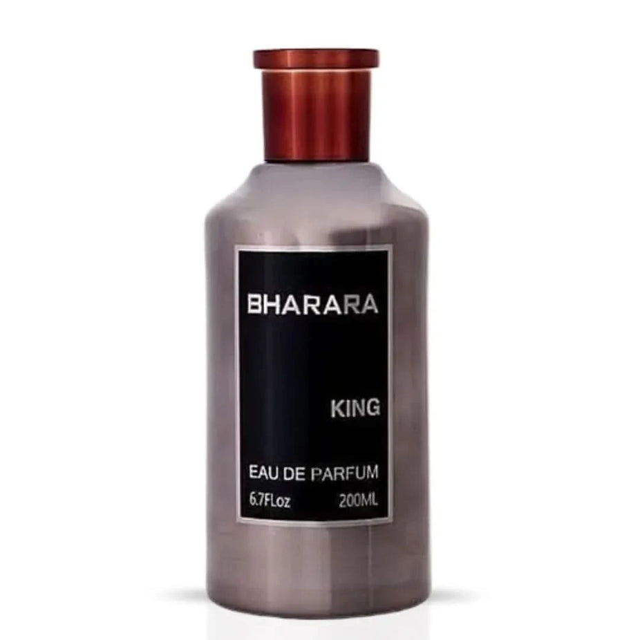 Bharara King Eau de Parfum spray 200ml bottle with elegant packaging and floral scent design.