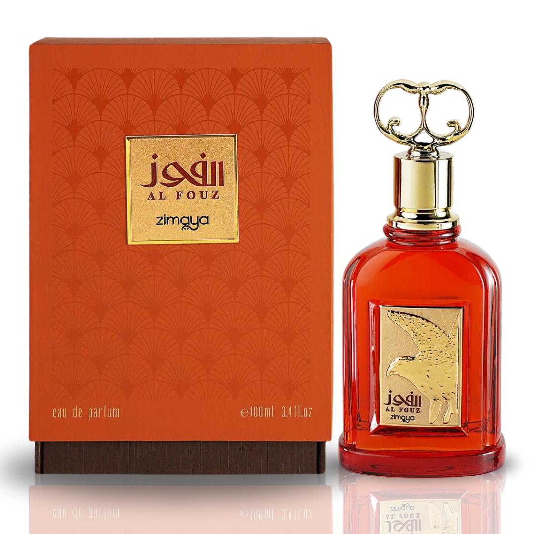 Zimaya Al Fouz EDP Eau De Parfum 100ml bottle with floral and woody fragrance for men and women.