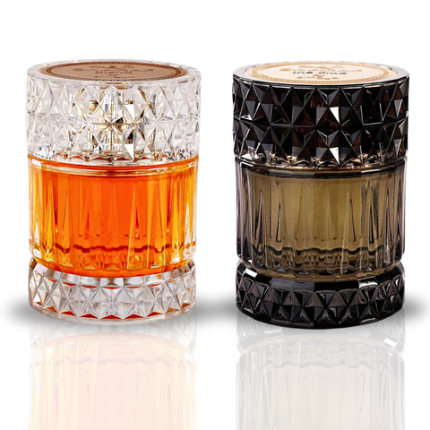 Zimaya Sharaf Blend & Sharaf The Club EDP extrait de parfum spray bottles, 100ml, long-lasting signature scent, value pack.