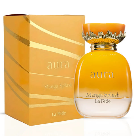Opulent Dubai and Aura Manga fragrance bundle featuring 100ml Eau de Parfum sprays by Lattafa and Khadlaj, with ornate packaging.