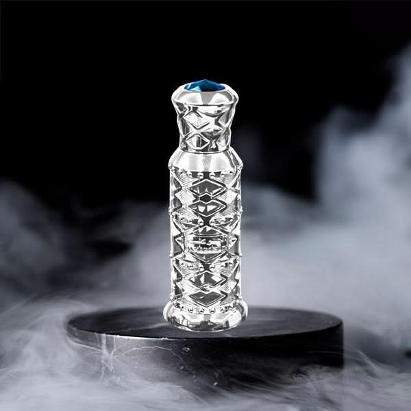 Al Haramain Musk Clean concentrated perfume oil in a 12ml bottle, showcasing the sleek packaging and label design.