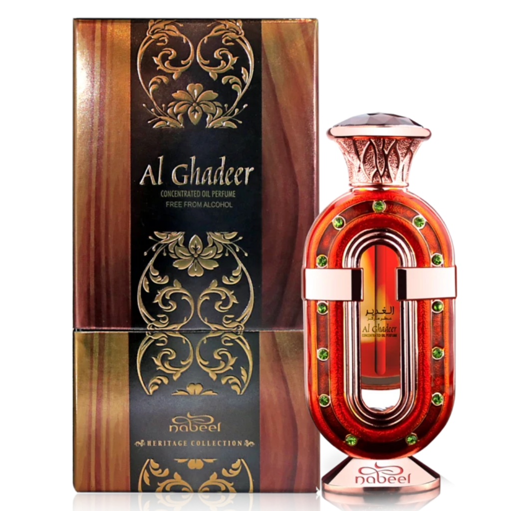Al Ghadeer Perfume Oil - 20 ML (0.7 oz) (with pouch) by Nabeel - Intense Oud