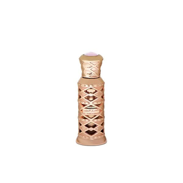 Al Haramain Musk Poudree perfume oil in 12ml CPO bottle, showcasing elegant packaging with a sleek design and brand label.