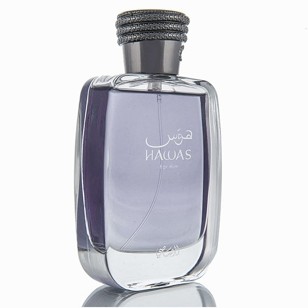 Hawas for Men EDP - 100 ML (3.4 oz) (with pouch) by Rasasi - Intense Oud