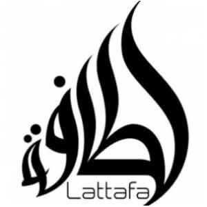 Sakeena Eau De Parfum by Lattafa, 100ml bottle, elegant fragrance bottle with gold accents and black cap.