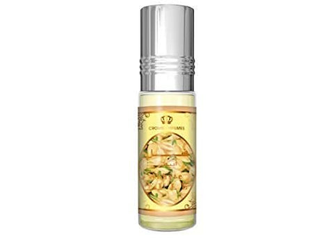 White Full 6ml perfume oil by Al Rehab, concentrated CPO container with white packaging and transparent cap.