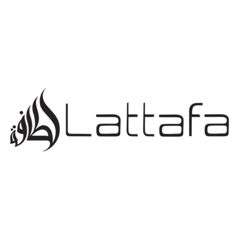 Lattafa Aura EDP 60ml perfume bottle with velvet pouch, elegant glass container showcasing the luxurious fragrance.