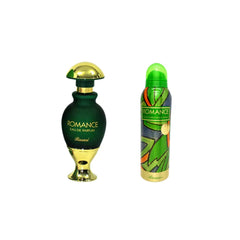 Romance Women Perfume Eau De Parfum 45ML (1.5 oz) With Deodorant 200ML (6.7oz) I by Rasasi - Intense Oud