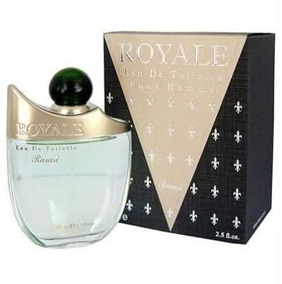 Rasasi Royale Blue and Royale EDT perfume bundle for men and women, featuring 75ml and 50ml bottles in a value pack.