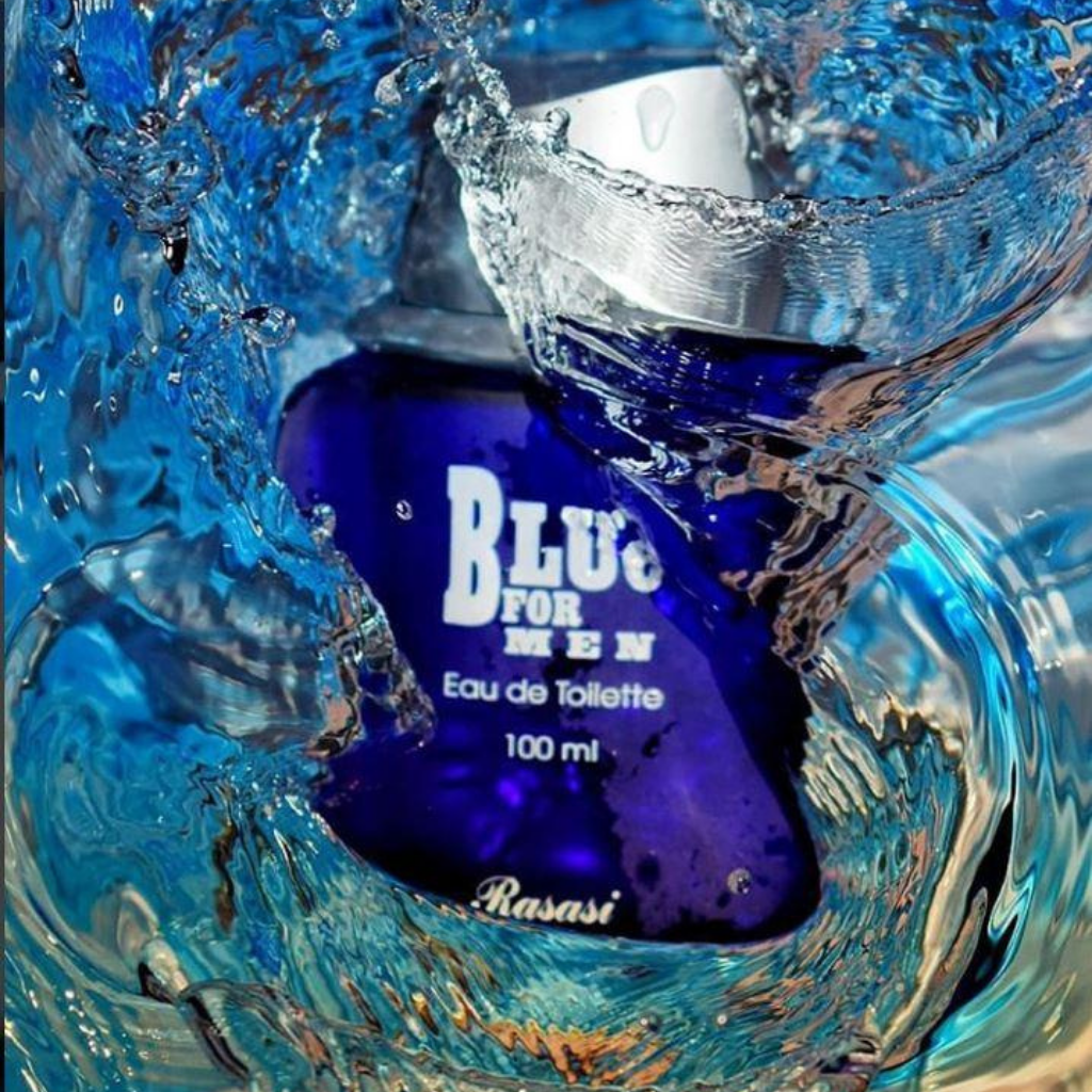 Blue for Men EDT - 100ML (3.4oz) (with pouch) by Rasasi - Intense Oud