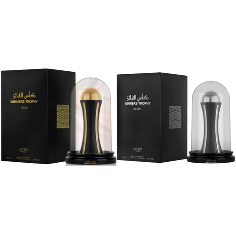 Al Khas Winners Trophy Value Pack - Al Khas Winners Trophy Gold & Silver By Lattafa Pride Edp - Eau De Parfum Unisex 100ml(3.4 Oz) |By Lattafa Perfumes - Intense Oud