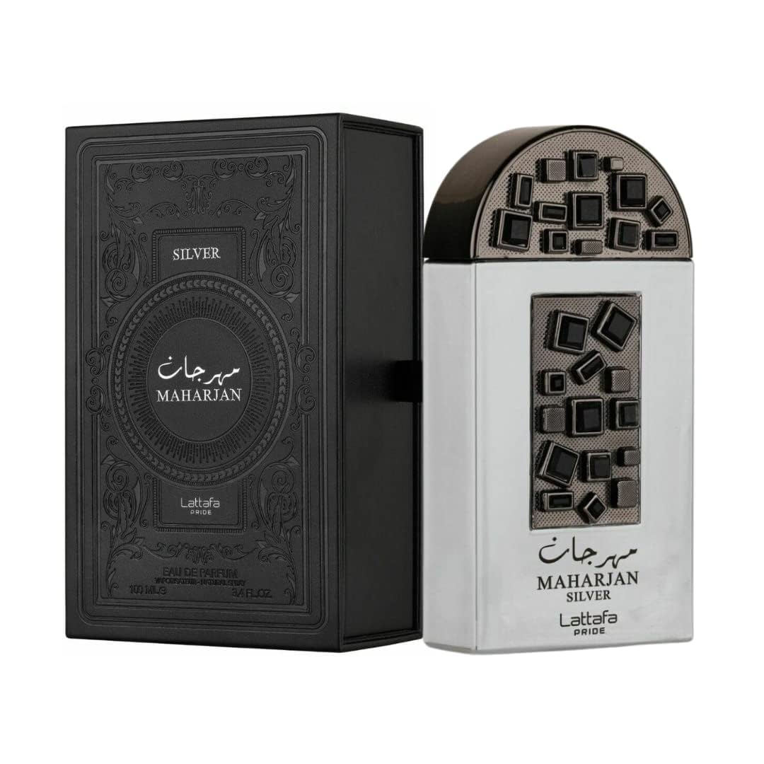 Maharjan Gold & Silver EDP-100ml(3.4 oz) | by Lattafa Perfumes (Maharjan Xtra Value) - Intense Oud