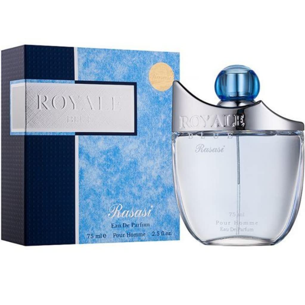 Royale Blue for Men EDP 75ml(2.5 oz), Royale Blue for Women EDP 50ml, Royale EDT for Men 75ml & Royale for Women EDP 50ml | by RASASI (Royale Xtra Value Pack) - Intense Oud