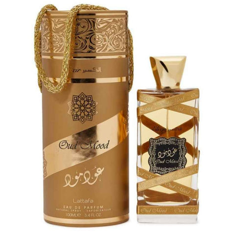 Fakhar Men, Ajwad & Oud Mood Elixir EDP-100ml(3.4 oz) with Magnetic Gift Box Perfect for Gifting | by Lattafa Perfumes - Intense Oud