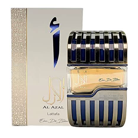Lattafa Al Azal Eau de Parfum 100ml bottle with elegant packaging and floral fragrance design.