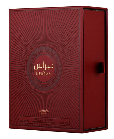 Lattafa Pride Nebras & Wajood Eau De Parfum 100ml bottle with elegant packaging.