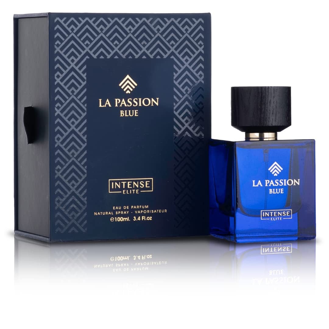 La Passion Blue and Absolu EDP - Eau De Parfum 100ml(3.4 oz) | By Intense Elite (Xtra Value Pack) - Intense Oud
