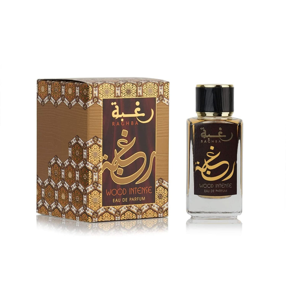 Lattafa Raghba Xtra Value Eau De Parfum 100ml bottle with sleek packaging and elegant design.