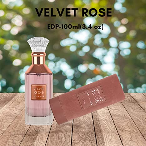 Lattafa Velvet Rose by Lattafa Eau de Parfum Spray (Unisex) 3.4 oz