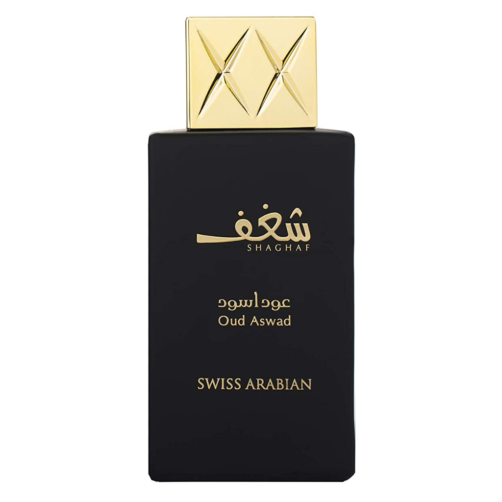 Shaghaf Oud Aswad EDP - 75 ML (2.5 oz) (with pouch) by Swiss Arabian - Intense Oud