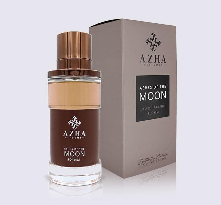 Azha Ashes Of Moon for Him Eau De Parfum 100ml bottle, featuring sleek packaging and elegant design.