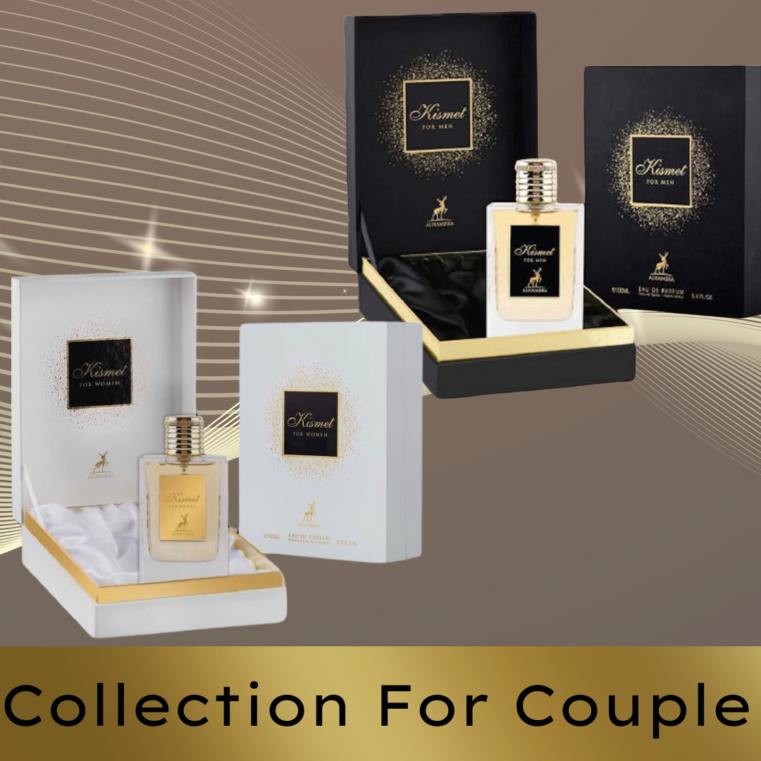 Couple Collection Set |100ML/3.4Oz| Kismet for Men & Kismet for Women by Maison Alhambra - Intense Oud