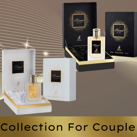 Maison Alhambra Kismet Eau de Parfum for men and women, 100ml bottle, elegant fragrance for couples, in a stylish collection image.