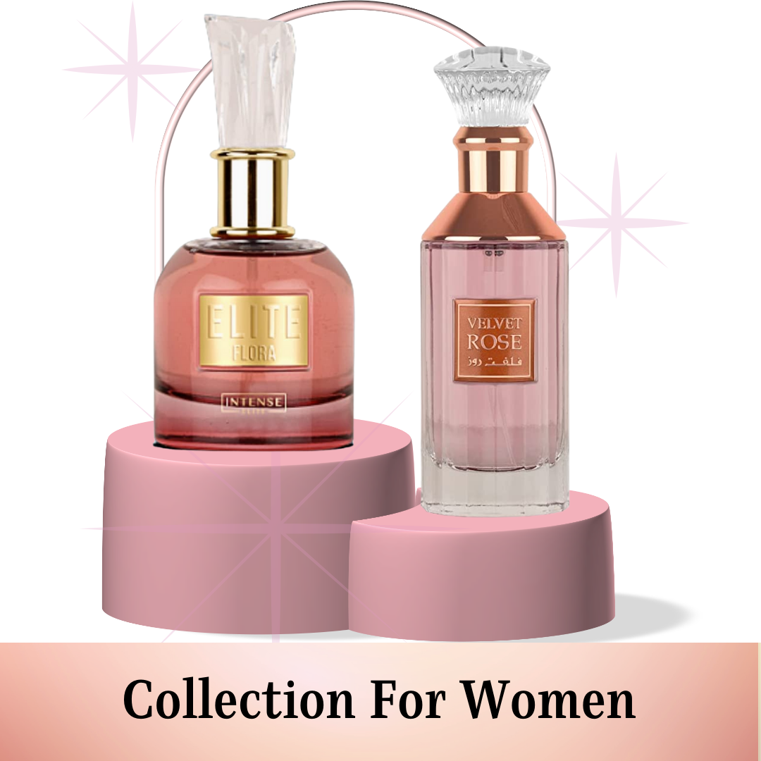 Collection For Women (2 Piece) |Eau De Parfum-100 ML (3.4 Oz)| Elite Flora & Velvet Rose. - Intense Oud