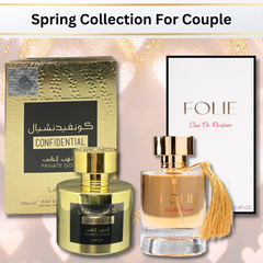 Spring Collection For Couple |EDP-100Ml/3.4 oZ| Confidential Gold &  Folie. - Intense Oud