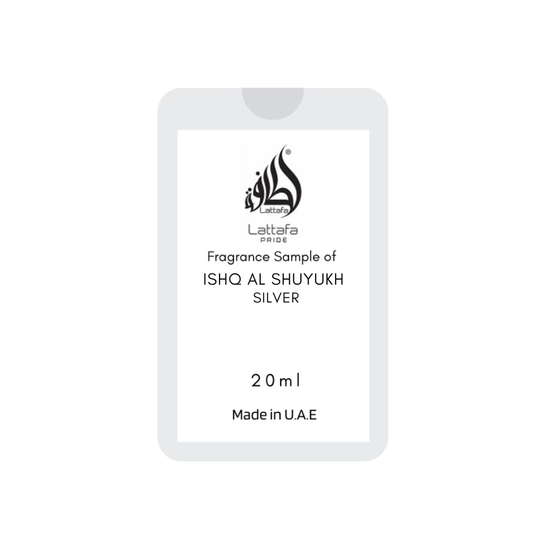 Ishq Al Shuyukh Silver Tester EDP - Unisex 20ml | by Lattafa Pride - Intense Oud