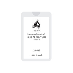 Ishq Al Shuyukh Silver Tester EDP - Unisex 20ml | by Lattafa Pride - Intense Oud