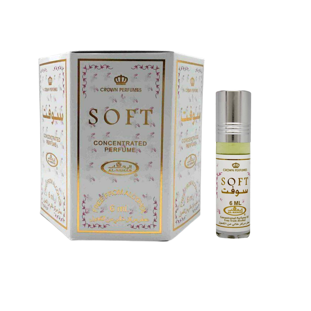 Soft -6ml (.2oz) Roll-on Perfume Oil by Al-Rehab (Box of 6) - Intense Oud
